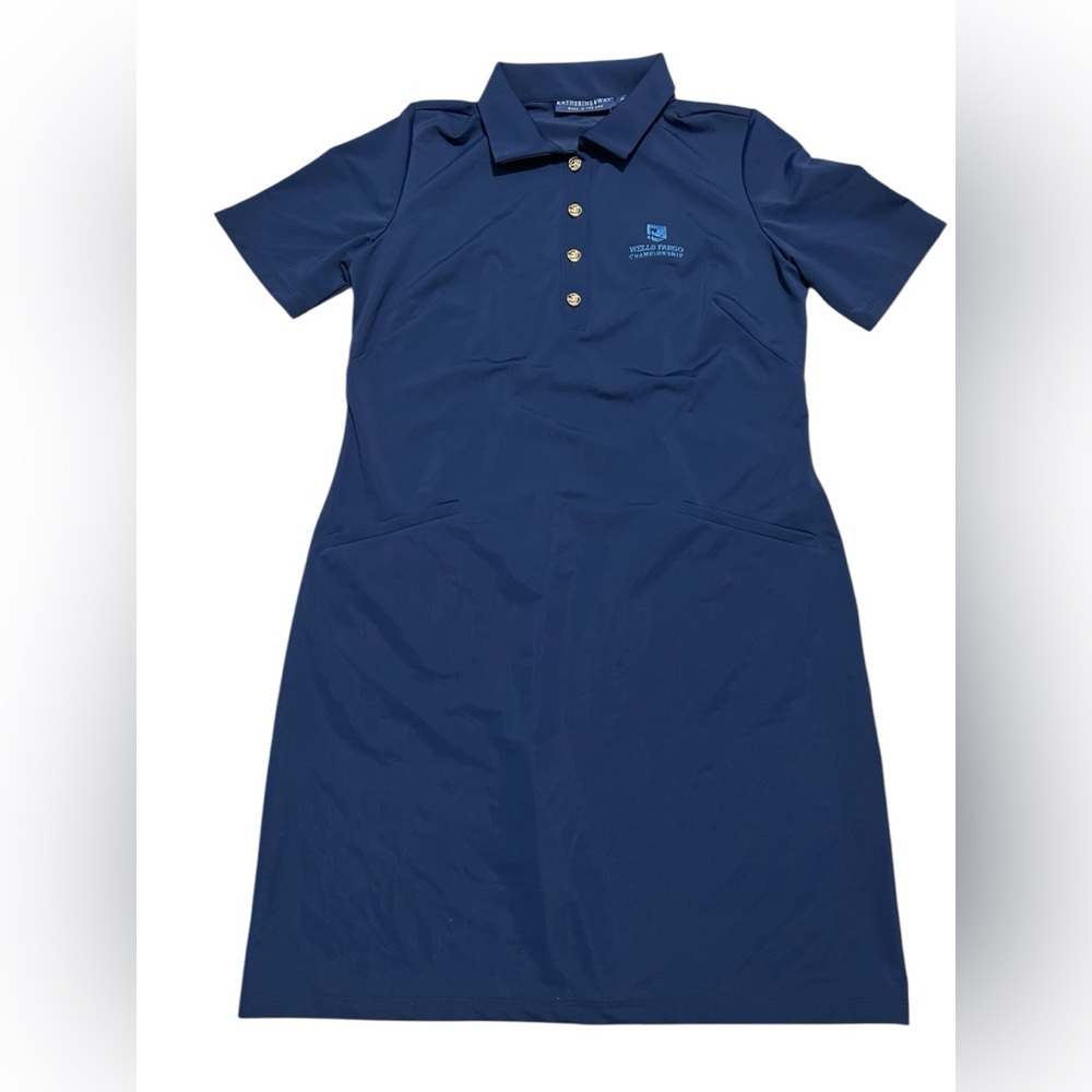 Katherine Way Austin Golf‎ Dress Polo Wells Fargo Championship Navy Size Medium